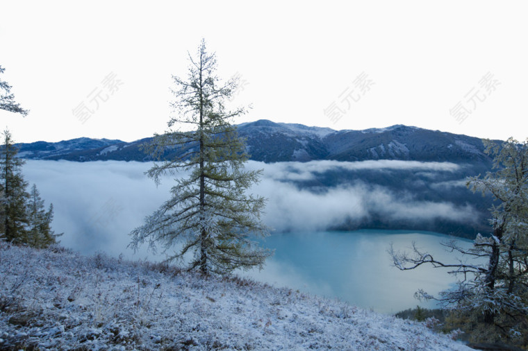 喀纳斯高清雪景