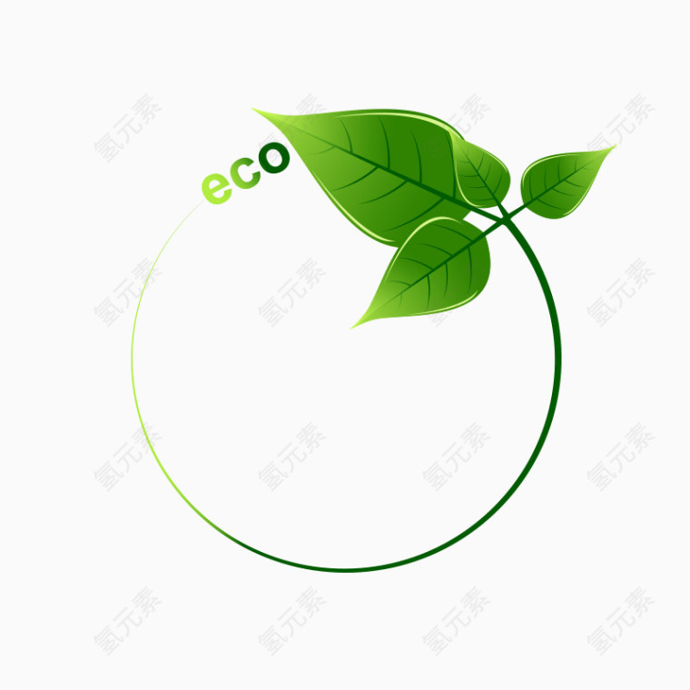 绿叶环绕eco