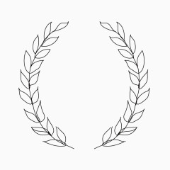 叶子线条装饰花纹