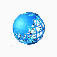 蓝色科技地球