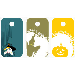 万圣节风格标签元素