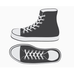 卡通手绘帆布鞋