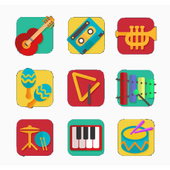 九款音乐主题图标