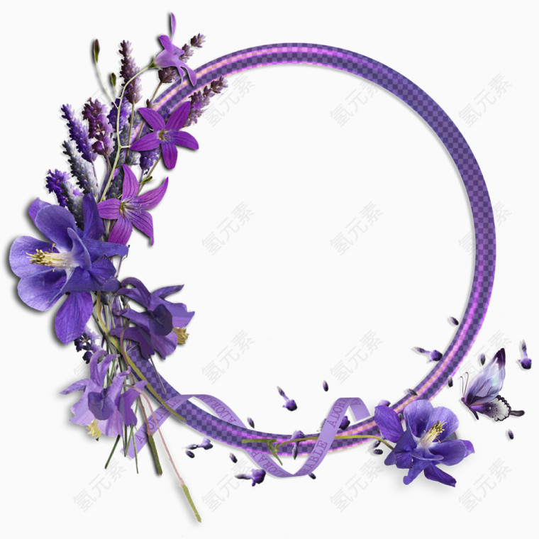 花卉边框ps素材花草素材