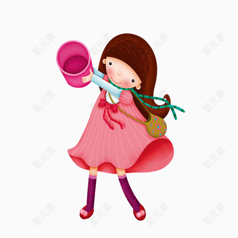 精美卡通小女孩