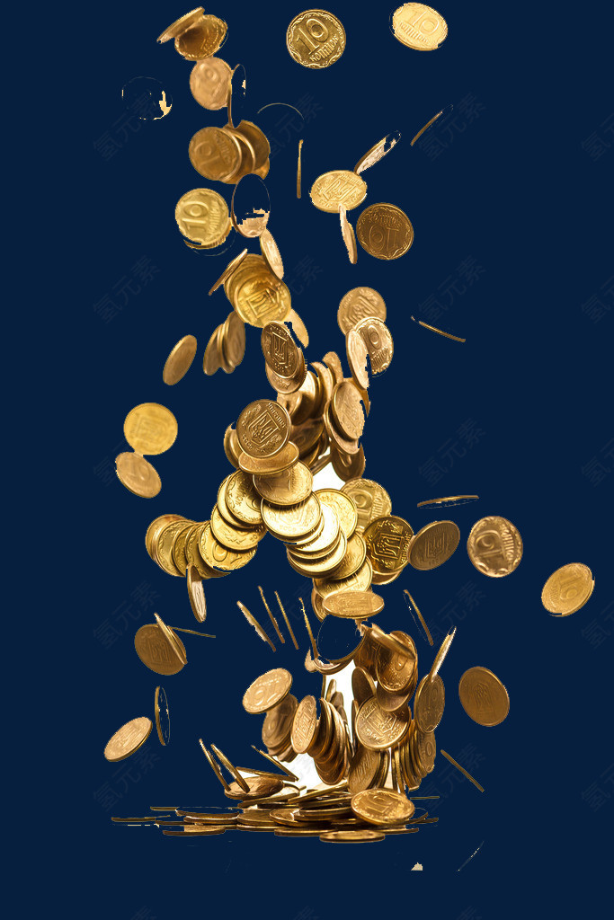 散落金币