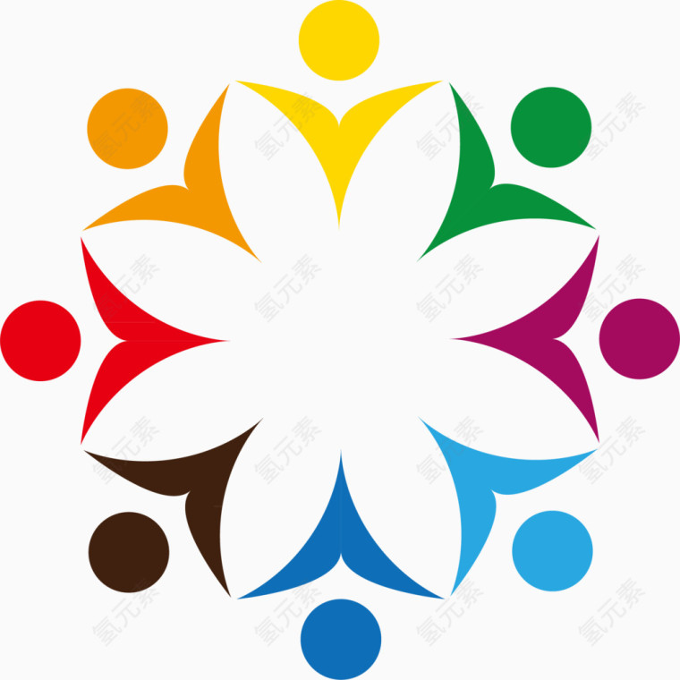 彩色矢量logo元素