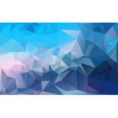 蓝色渐变多边形马赛克背景