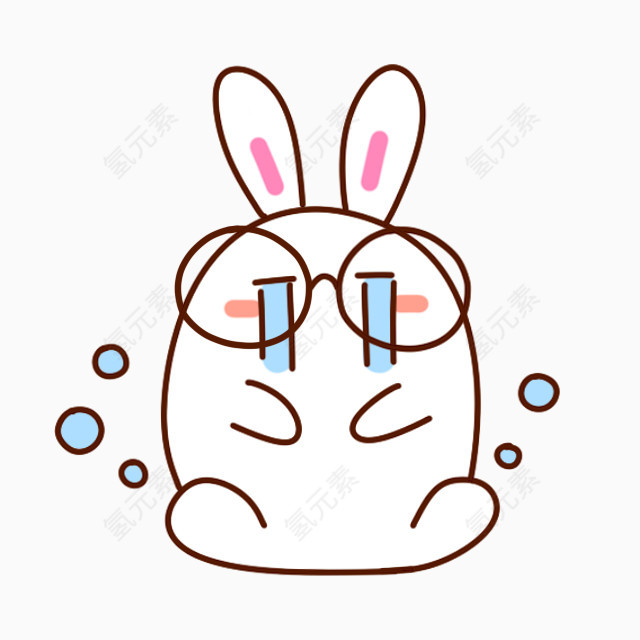 小兔子在哭泣