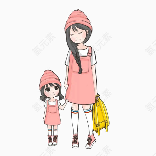 动漫妈妈和女儿亲子装9