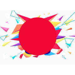 炫彩不规则几何