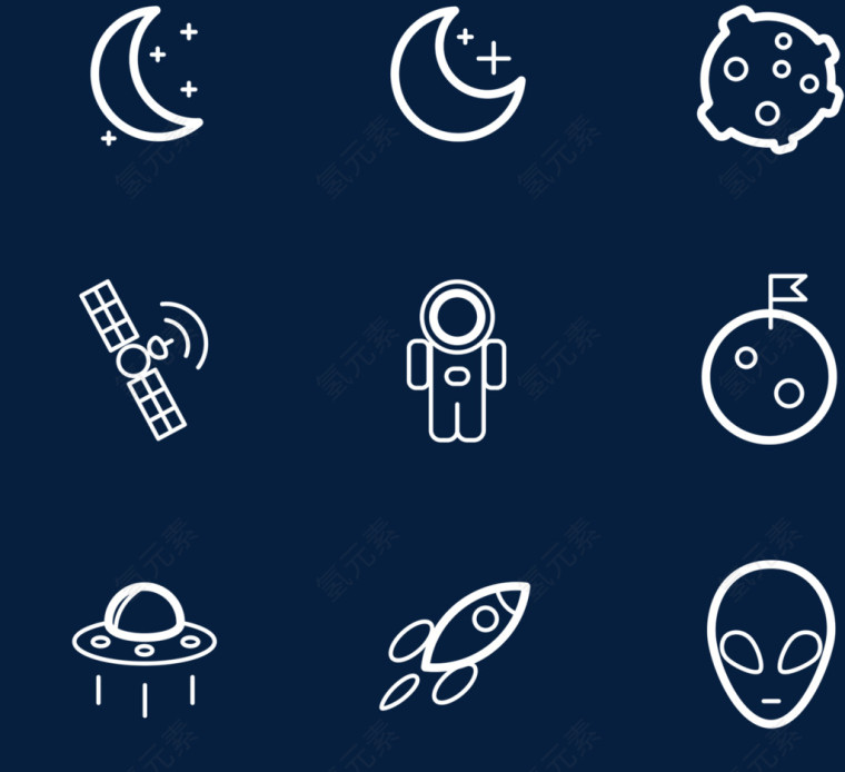 宇宙星球图标