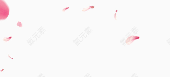 粉色落花