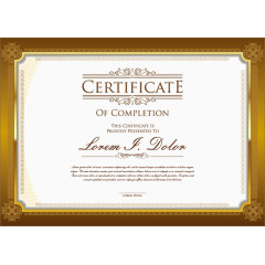 精美证书证件设计矢量素材