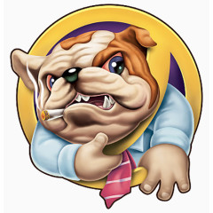 卡通手绘动物狗