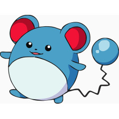 卡通蓝色小老鼠