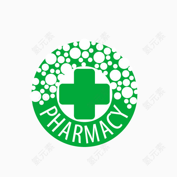 圆形医疗logo素材
