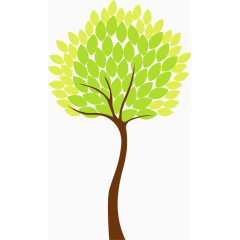 卡通清新手绘树