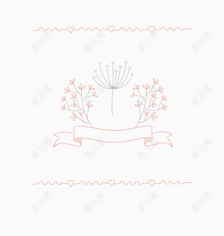矢量粉色樱花