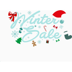 冬季折扣装饰图案