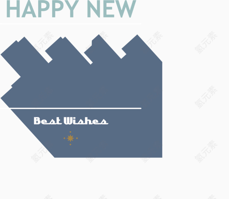 矢量新年卡装饰