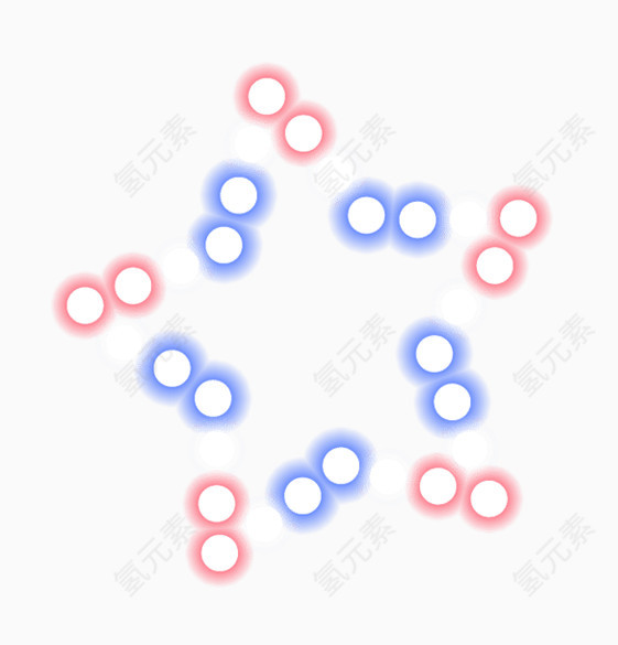 精美五彩五角星烟花