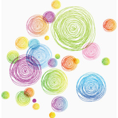 抽象炫彩几何线圈圈