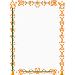 欧式复古花纹边框