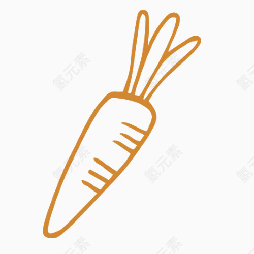 胡萝卜简笔画
