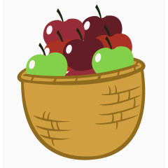 水果篮子蔬菜篮子免抠水果盘