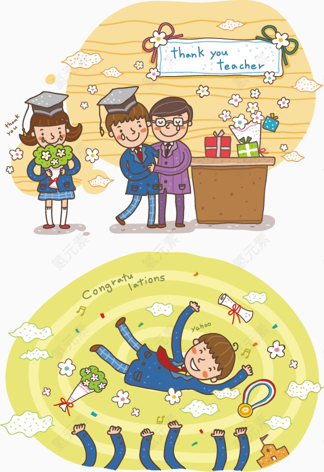 漫画毕业感人场景