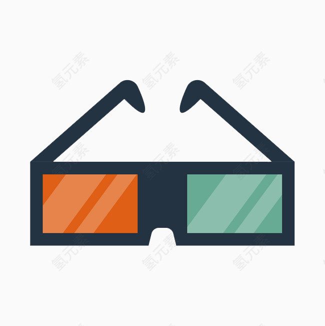 卡通3D电影眼镜