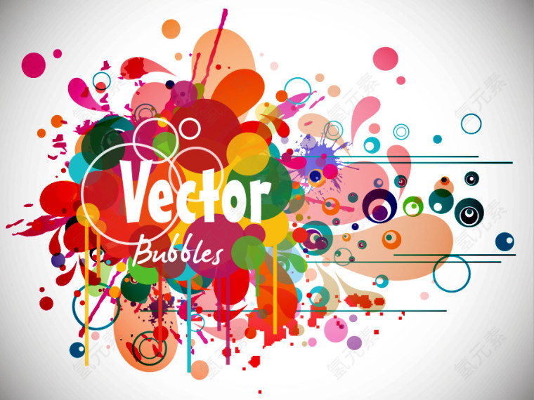 抽象多彩时装模式