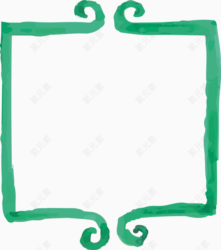 绿色边框