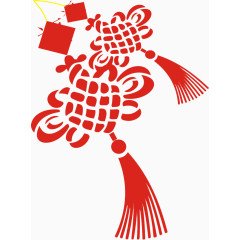 水彩中国结