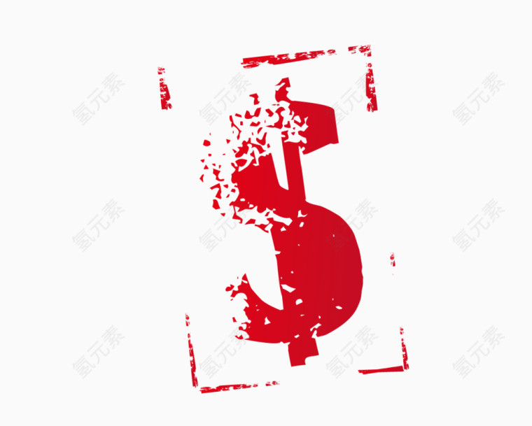 矢量红色标签