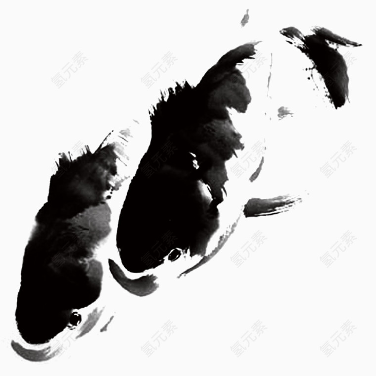 水墨鱼