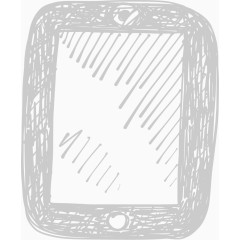 粉笔涂鸦风格平板电脑 