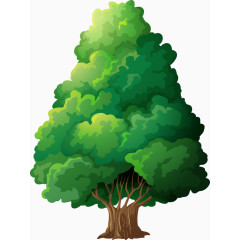 树卡通手绘