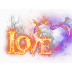 火焰燃烧LOVE