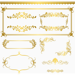 金色花合集边框