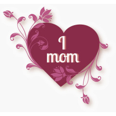 母亲节快乐花纹