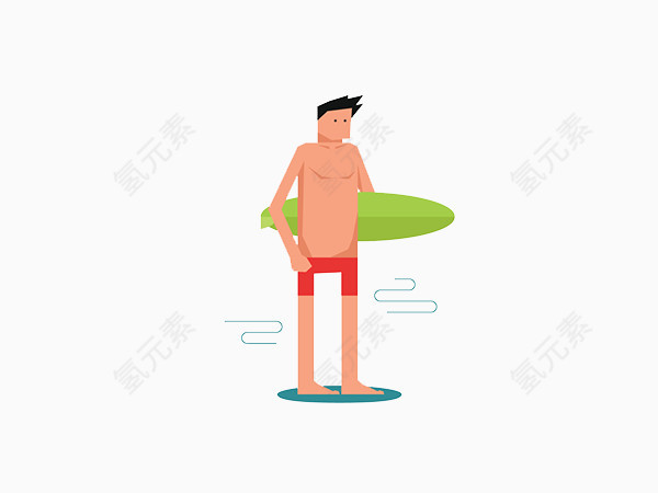 冲浪男人