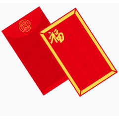 矢量方形新年红包