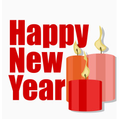 新年快乐LOGO矢量图