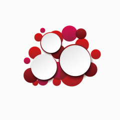 文案背景元素 圆环 重叠