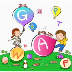 手绘清新儿童插画