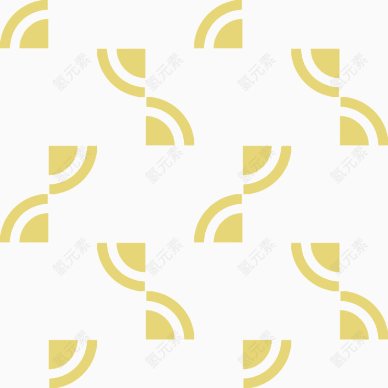 手绘插画图纹少数民族服装纹理云黄色