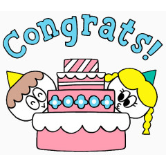 卡通手绘生日蛋糕