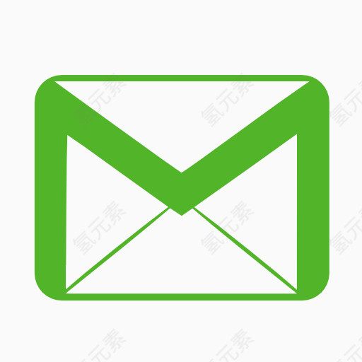 通信电子邮件绿色图标